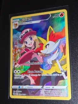 Pokemon Card Braixen TG01/TG30 Trainer Gallery Rare Silver Tempest NM - Image 1