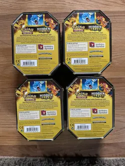 Pokemon TCG Hidden Fates Tins Empty Collectible Storage Raichu Tins No Cards - Image 2