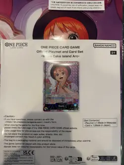 One Piece Card Game English Whole Cake Island Nami Playmat & Promo SEALED MINT - Image 2