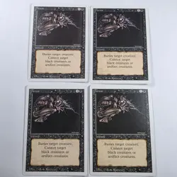 Terror Revised x4 Playset Magic the Gathering MTG TCG Card LP/NM - Image 1