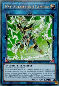 MGED-EN077 PSY-FRAMELORD LAMBDA RARE 1ST EDITION YuGiOh CARD - Image 1