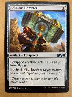 MTG 1x Colossus Hammer # 223 Core Set 2020 M20 Modern Magic the Gathering x1 NM - Image 1