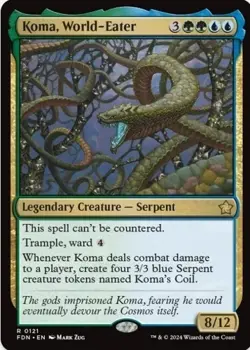 MTG Magic the Gathering Koma, World-Eater (121) Foundations - Image 1