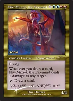 MTG - Niv-Mizzet, the Firemind EN 30th Anniversary Retro-Foil - NEW - pack fresh - Image 1
