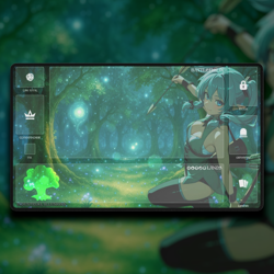 Hatsune Miku MTG Commander Forest Playmat - Image 1