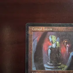 1996 Magic: The Gathering Mirage Cursed Totem Rare - Image 2