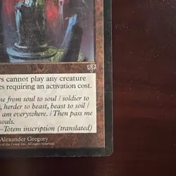 1996 Magic: The Gathering Mirage Cursed Totem Rare - Image 4