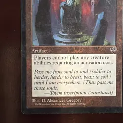 1996 Magic: The Gathering Mirage Cursed Totem Rare - Image 5