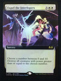 MTG - Wilds of Eldraine - Expel the Interlopers - Foil Borderless Extended Promo - Image 1