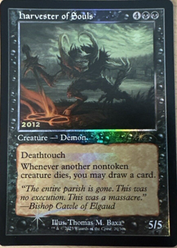 MTG - HARVESTER OF SOULS - Magic the Gathering - 30th Anniversary FOIL Promo - Image 1
