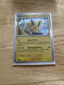 Jolteon 135/165 Holo Rare Scarlet & Violet 151 Pokemon Card Near Mint - Mint - Image 1