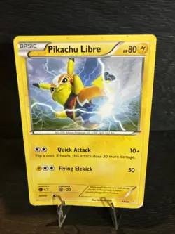 2016 Pokemon XY Trainer Kit: Pikachu Libre & Suicune Holo #14/30 MP - Image 1