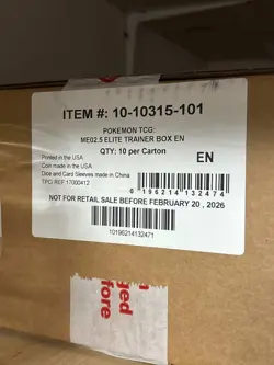 Pokemon TCG Mega Evolution Ascended Heroes ETB Sealed Case of 10 (IN HAND) - Image 1