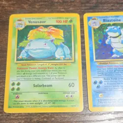 Charizard 4/102, Blastoise 2/102, Venusaur 15/102 Pokemon (Big 3) Holo - Image 2