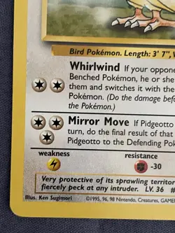 Pokemon Pidgeotto 22/102 WotC Base Set Unlimited Rare Card TCG Vintage Non Holo - Image 5