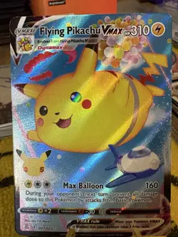 2021 Celebrations Pokemon Flying Pikachu VMAX Full Art Holo #007/025 - Image 1
