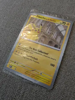 Pokemon TCG Pikachu at the Museum jumbo promo card London Natural History Museum - Image 1