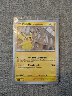 Pokemon TCG Pikachu at the Museum jumbo promo card London Natural History Museum - Image 2