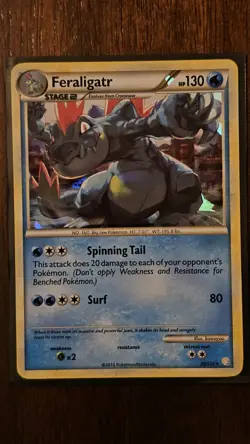 Pokemon TCG Feraligatr 020/123 Deck Exclusives Cracked Ice Holo Stage 2 130 HP … - Image 1