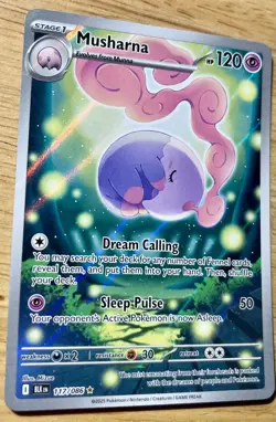 Musharna 117/086 Illustration Rare English Pokemon Black Bolt NM - Image 3