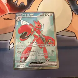 2024 Pokemon SV Temporal Forces TEF EN Scizor ex #195/162 (K) - Image 1