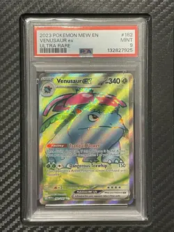 2023 PSA 9 Venusaur ex #182 Full Art Ultra Rare Pokemon TCG SV Mew 151 English - Image 1