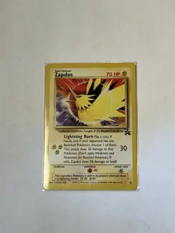 Pokemon TCG Zapdos WoTC Promo 23/53 Black Star Vintage 1999 - Image 1