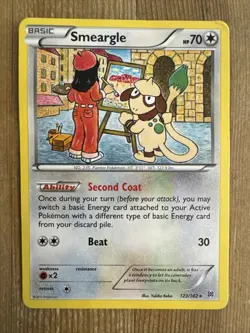 Pokemon TCG Smeargle Breakthrough 123/162 Regular Rare DMG - Image 1