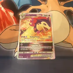 Hisuian Typhlosion VSTAR 054/189 Holo Rare VSTAR Astral Radiance Pokemon NM (K) - Image 1