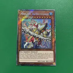 Yugioh Mermail Abyssmegalo RA04-EN191 Platinum Secret Rare 1st Edition NM - Image 1