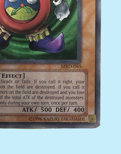 Yu-Gi-Oh! Time Wizard MRD-065 1st Edition Holo Ultra Rare – Heavy Play - Image 4