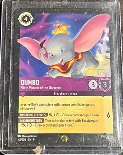 Disney Lorcana Dumbo Ninth Wonder of the Universe 45/204 The First Chapter x3 NM - Image 1