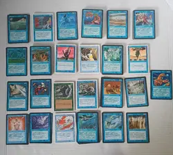 Vintage Magic The Gathering Deckmaster Lot 235 cards white black borders game - Image 1