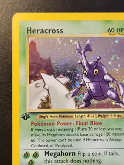 Heracross 6/111 Neo Genesis 1st Edition Holo Rare Pokemon TCG Card - Image 2