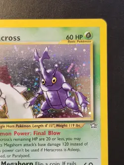 Heracross 6/111 Neo Genesis 1st Edition Holo Rare Pokemon TCG Card - Image 5