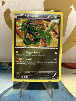 Rayquaza 11/20 Holo Rare Pokemon BW Dragon Vault TCG Card 2012 NM - Image 1