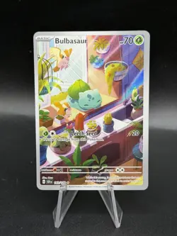 Pokemon TCG Bulbasaur Card 143/142 Stellar Crown Illustration, Rare NM EJ3 - Image 1