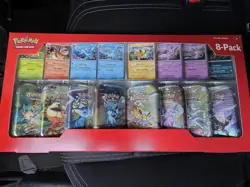 Pokemon Prismatic Evolutions Mini Tin 8-pack with Promo Cards Costco - Image 1