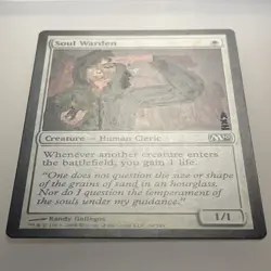 Soul Warden (Altered) Hand Painted mtg Card, 1/1 painting - Image 3