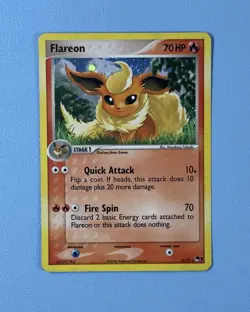 Flareon 2/17 POP Series 3 Cosmos Holo Rare Vintage 2006 Pokemon Card NM - Image 1