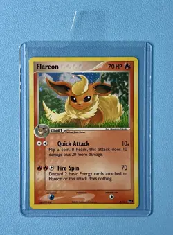 Flareon 2/17 POP Series 3 Cosmos Holo Rare Vintage 2006 Pokemon Card NM - Image 3