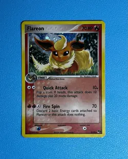 Flareon 2/17 POP Series 3 Cosmos Holo Rare Vintage 2006 Pokemon Card NM - Image 5