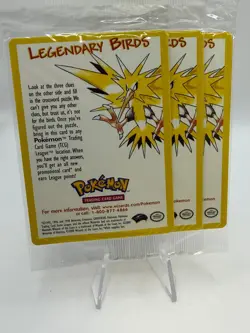 Pokemon Legendary Birds - SEALED FULL SET - WOTC Vintage Promo Cards - Wow! - Image 1