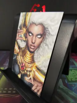 Storm Marvel Rare Glitter Art Card Collectible Comic Character CCG NM X-Men - Image 2