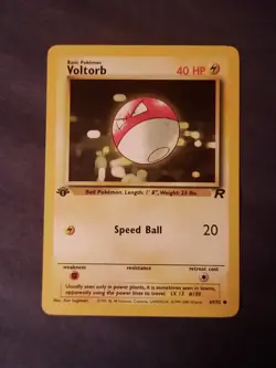 Pokemon Card 1st Edition Voltorb Team Rocket 2000 Vintage Wotc - Image 3