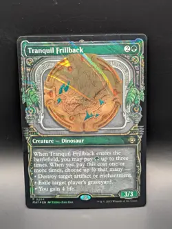 MTG - Tranquil Frillback - HALO FOIL SHOWCASE - MAT #204 - Rare - NM - Image 1