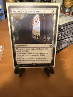 MTG Magic the Gathering Authority of the Consuls R 0137 Promo Stamped - Image 1