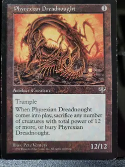 Phyrexian Dreadnaught Mirage - Reserved List MTG Magic The Gathering - Image 1