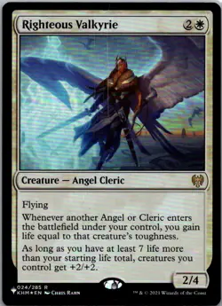 Righteous Valkyrie Foil from The List Reprints, #24 in NM condition - Image 1