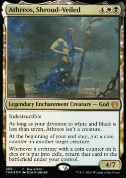 MTG - Athreos, Shroud-Veiled - Buy A Box Foil Promo - Theros Beyond Death - NM - Image 1